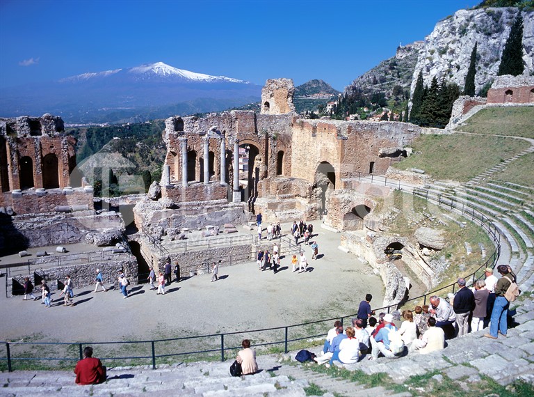 Sizilien-Taormina-Griechisch Theater