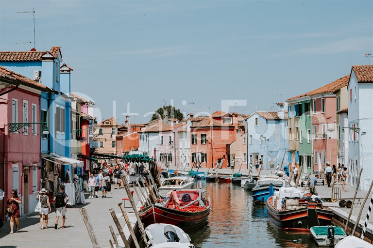 Venetien-Lagune von Venedig-Burano